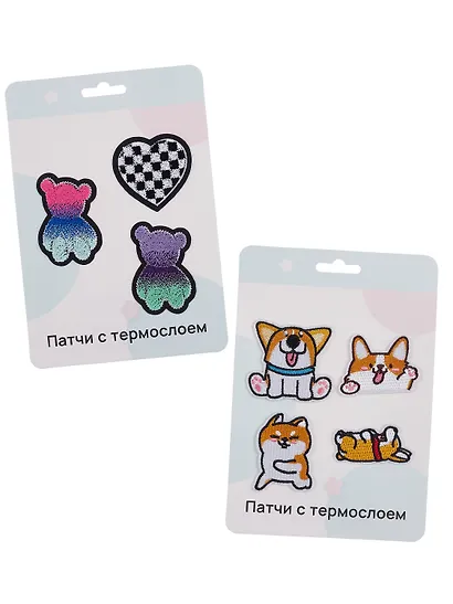 Набор Нашивки Корги (термонаклейки) (11-40230-1333) (упаковка)+Нашивки Мишки (термонаклейки) (11-40230-1388) (упаковка) - фото 6