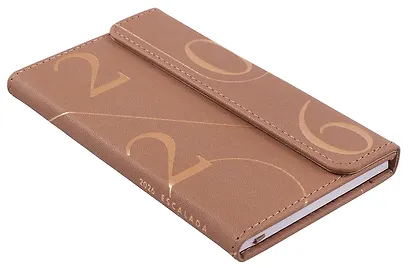 Еженедельник датированный 2026 год, 64 листа, 95х155 мм "Кассандра", коричневый - фото 2