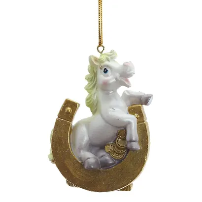 Фигурка декоративная подвесная Лошадка, 6 вариантов (5х2х7) - фото 2