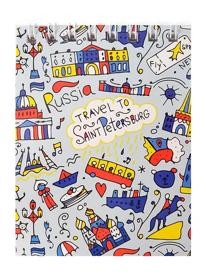 Блокнот А7 40л СПб "Питер" спираль - фото 3