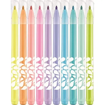 Фломастеры Maped, Pastel, смываемые 10 цветов - фото 2