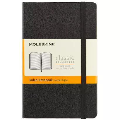 Записная книжка Moleskine Classic Pocket, линейка, чёрная, 96 листов, А6 - фото 1