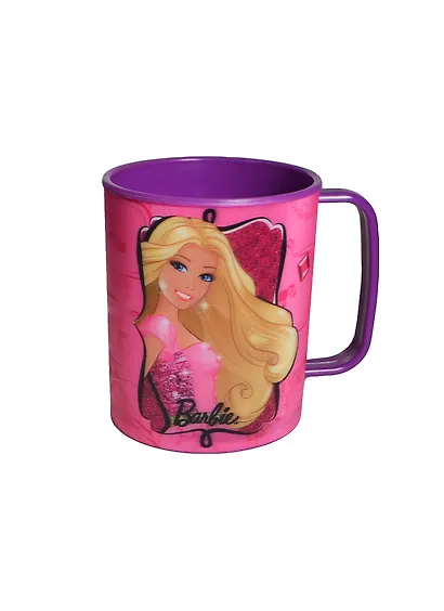 Барби Кружка пластиковая стерео фиолетовая (300мл) - фото 1