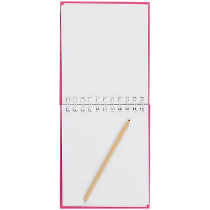 Скетчбук 155*180 80л "Розовый кот" белый офсет, 120г/м2, спираль - фото 2