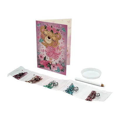 Набор для творчества ORIGAMI/Оригами Алмазные узоры. Открытка. Радужного настроения! Медвежонок 06168 - фото 3