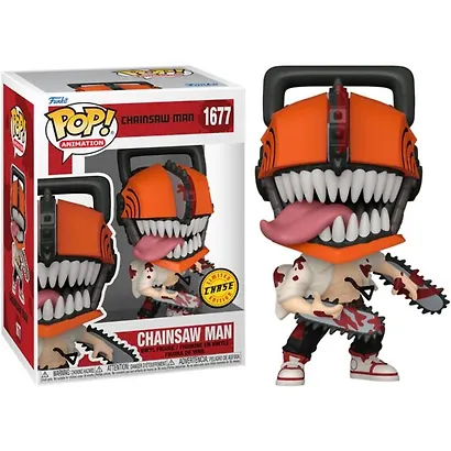 Фигурка Funko POP! Animation Chainsaw Man Chainsaw Man w/(Bloody) Chase (1677) (Fun80324) - фото 2
