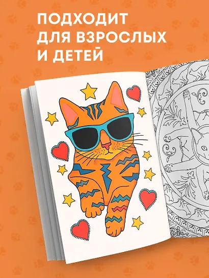 Кототерапия : раскраска-антистресс для взрослых - фото 7