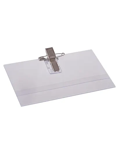 Бейджи 50шт 90*60 горизонтальный, клип+булавка, GoodMark - фото 7