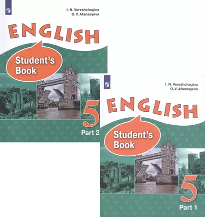 English. Student`s Book. Английский язык. 5 класс. Учебник. В 2 частях (комплект из 2 книг) - фото 1