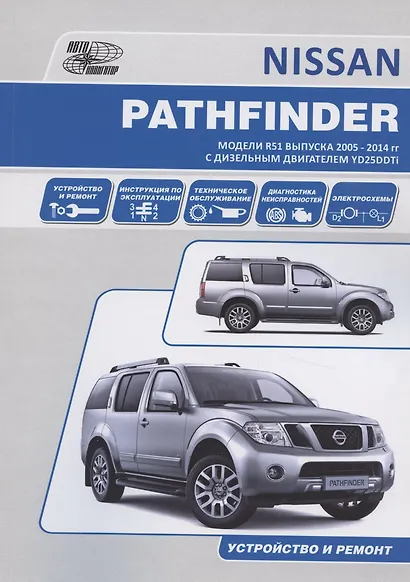 Nissan Pathfinder.Модели R51 выпуска с 2005 г. с дизельным двигателем YD25DDTi - фото 7