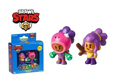 Коллекционные фигурки Brawl Stars, Шелли и Роза, (5см), (BRW2015B) - фото 1