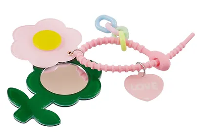 Брелок-обвес на сумку «Цветочек Розовый», пластик - фото 4