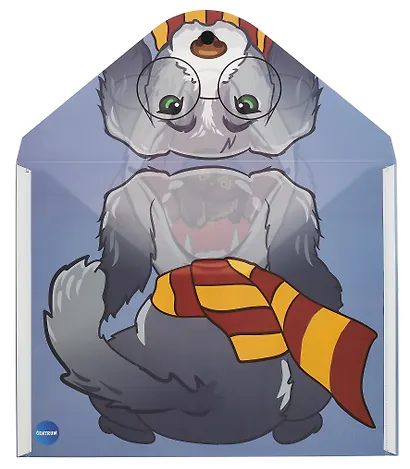 Папка-конверт А4 на кнопке "Пёс", двуст.печать, - фото 3