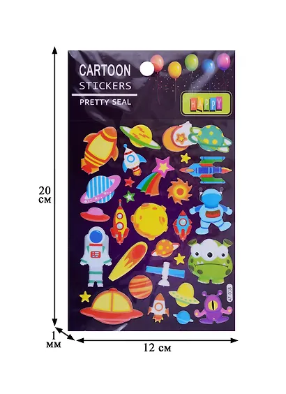 Наклейки EVA Космос, микс 2 вида AF-018 - фото 3