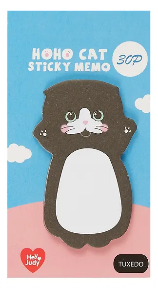 Закладки самоклеящиеся 6*11 см 30 листов, "Hoho cat", в ассортименте - фото 6
