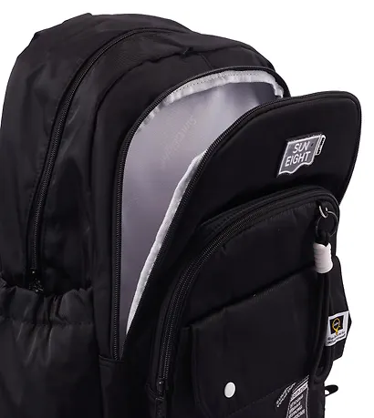 Рюкзак черный "Sun Eight" 47*32*15,5см, 3 отделения, 3 кармана, с брелоком - фото 9