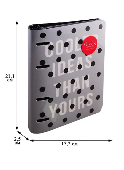 Тетрадь на кольцах в клетку InFolio, Dots, 120 листов - фото 2