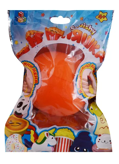 1toy Игрушка-сквиши Мммняшка squishy Апельсин (Т12396) (TOY1) (упаковка) (3+) - фото 1