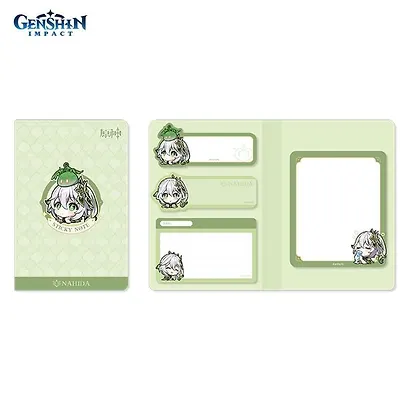 Блоки для записей, 4 штуки "Chibi Expression Nahida" диспенсер-книжка - фото 4