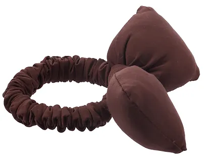 Резиночка дутая Бантик (коричневая) (текстиль) (10см) (12-2025093-17) (Lafilaf) - фото 3