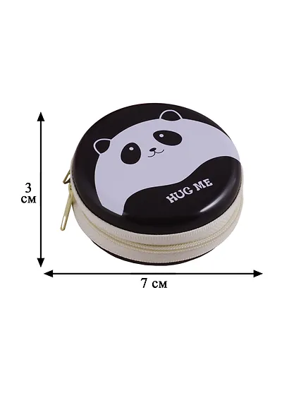 Монетница на молнии Панда Hug me (7см) (металл) (ПВХ бокс) - фото 3