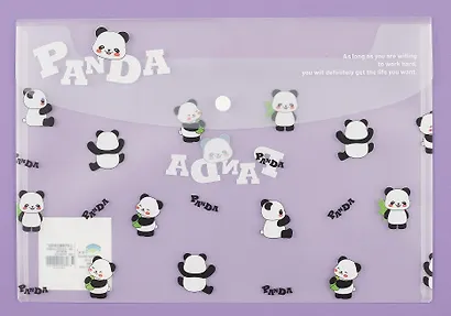 Папка-конверт А4 на кнопке "Panda", ассорти - фото 4