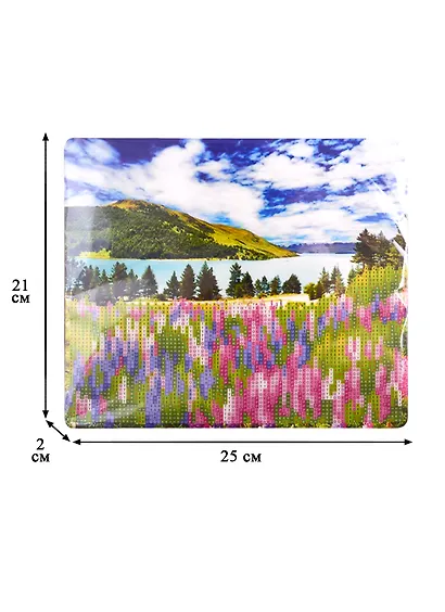 Алмазная мозаика MAZARI с мольбертом  Альпийские луга, 21х25 см, 1 дизайн, частичная выкладка,  ОПП упаковка. - фото 2