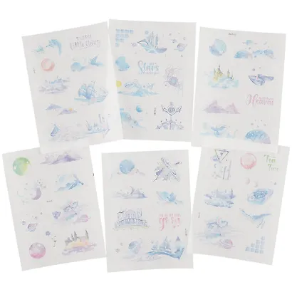 Наклейки Planets бумажные (6листов) - фото 2