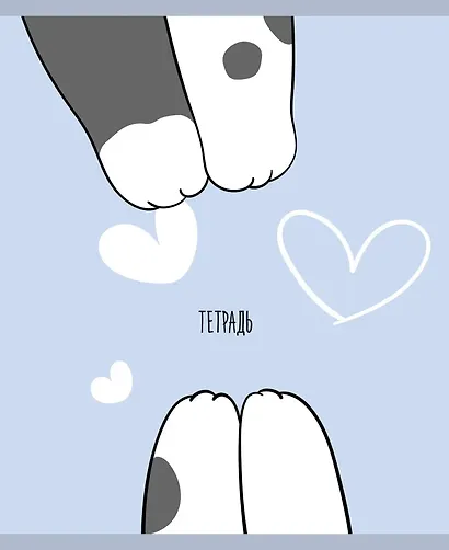 Тетрадь в клетку Listoff, "Пушистые лапки", 48 листов, в ассортименте - фото 3