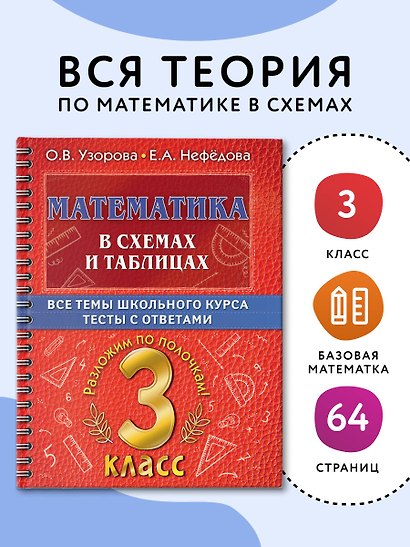 Математика в схемах и таблицах. Все темы школьного курса. Тесты с ответами. 3 класс - фото 4