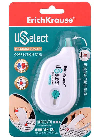 Корректор лента 5мм*8м "USelect", блистер, ErichKrause - фото 1