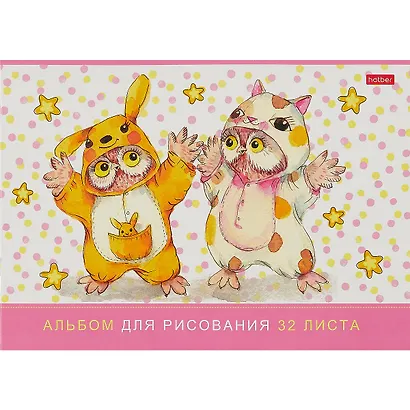 Альбом для рисования «Кигуруми» Hatber А4, 32 листа, скрепка, в ассортименте - фото 3