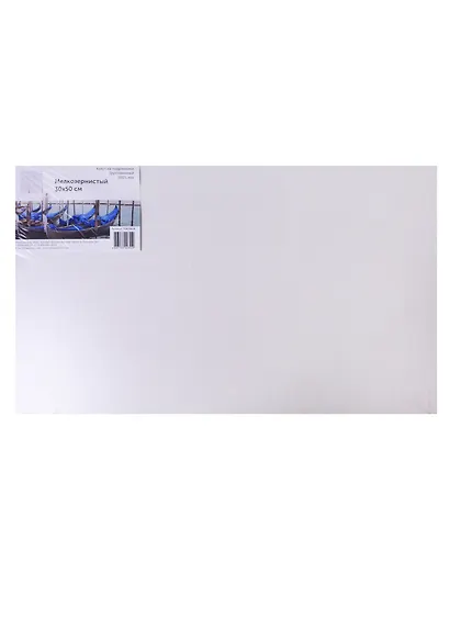 Холст на подрамнике 30*50, мелкозернистый, 100% лен - фото 1