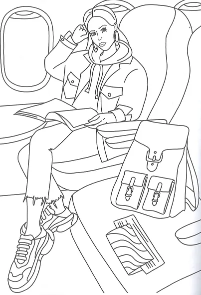 Раскраска для стильных девочек - фото 4