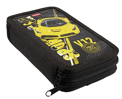 Пенал 2 отделения "Автоспорт" 19*11 см, молния - фото 3