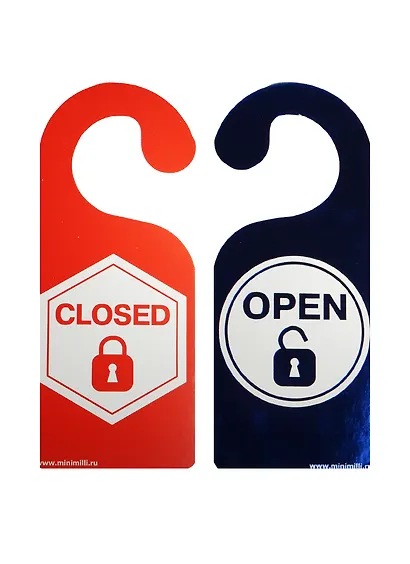 Табличка на дверь Р-045 OPEN/CLOSED - фото 1