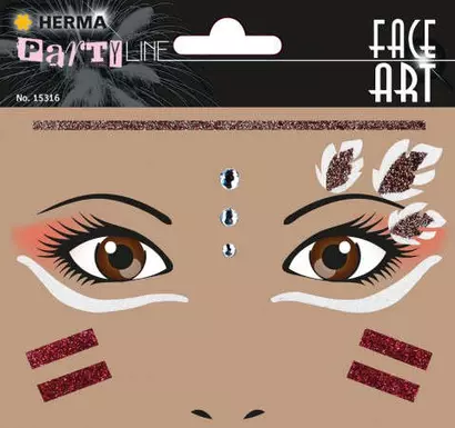 HERMA Наклейки FACE ART AMERICAN NATIVE - фото 1