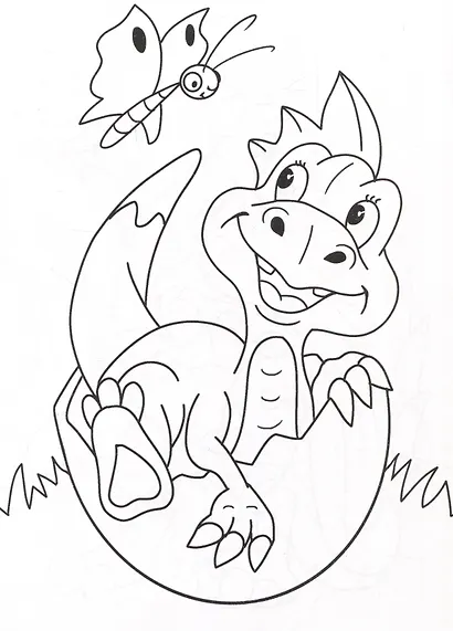 Разукрашка. Динозавры - фото 3