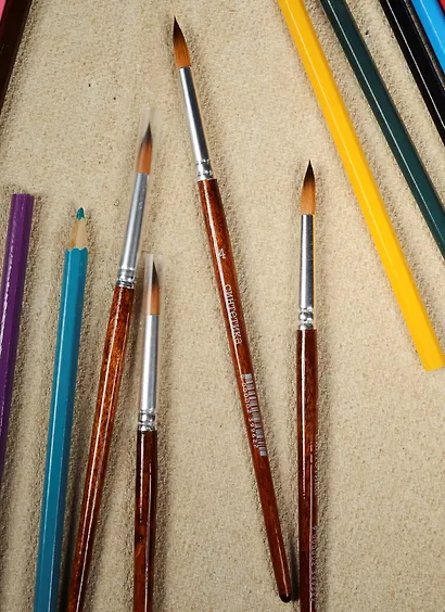 Синтетическая кисть круглая, № 4 - фото 2