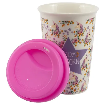 Стакан керамический 100% Unicorn (Единороги) (ПВХ бокс) - фото 2