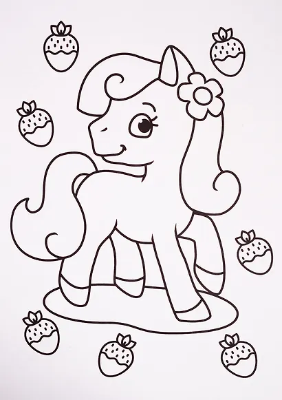 Крошки пони. Раскраска - фото 5