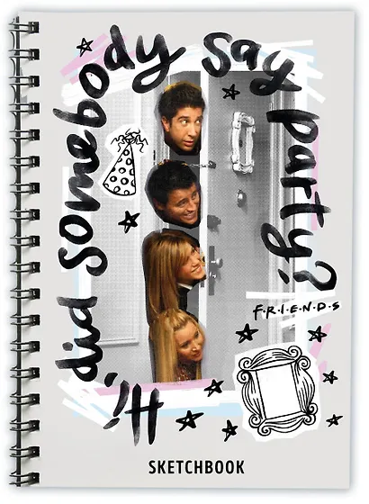 Скетчбук. Friends (162х210 мм, на навивке, 40 л., плотность бумаги 160 гр.) - фото 2