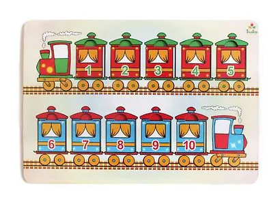 Игрушка, Развивающая игрушка: Рамка-вкладка Паравозик IG0119 - фото 1