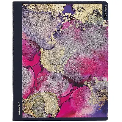 Тетрадь в клетку Academy Style, "Акварельные грезы", 48 листов, в ассортименте - фото 5