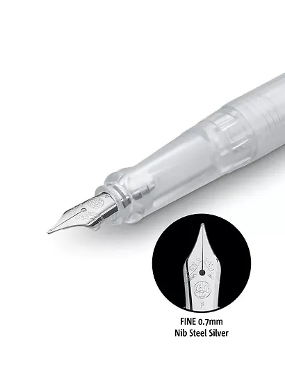 Ручка перьевая "Perkeo All CLear F" 0.7 мм, корпус прозрачный, Kaweco - фото 4