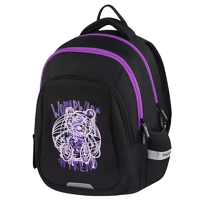 Рюкзак "WorldWide" 3 отделения, 38*27*18 см, эргономичная спинка - фото 1