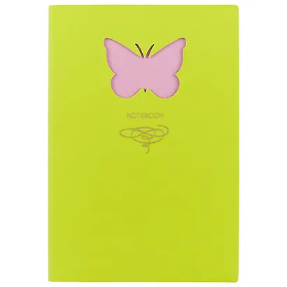 Книга для записей «Butterfly», салатовая, 80 листов, А5 - фото 1