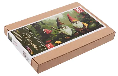 Картина-раскраска по номерам "Веселые Гномы" 20х14 см - фото 2