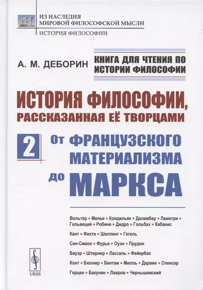 История философии, рассказанная её творцами. Часть 2. От французского материализма до Маркса - фото 1