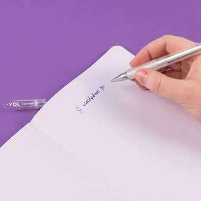 Ручки гелевые синие 12 штук "Caramel" 0,7 мм, в ассортименте, Yoi - фото 4